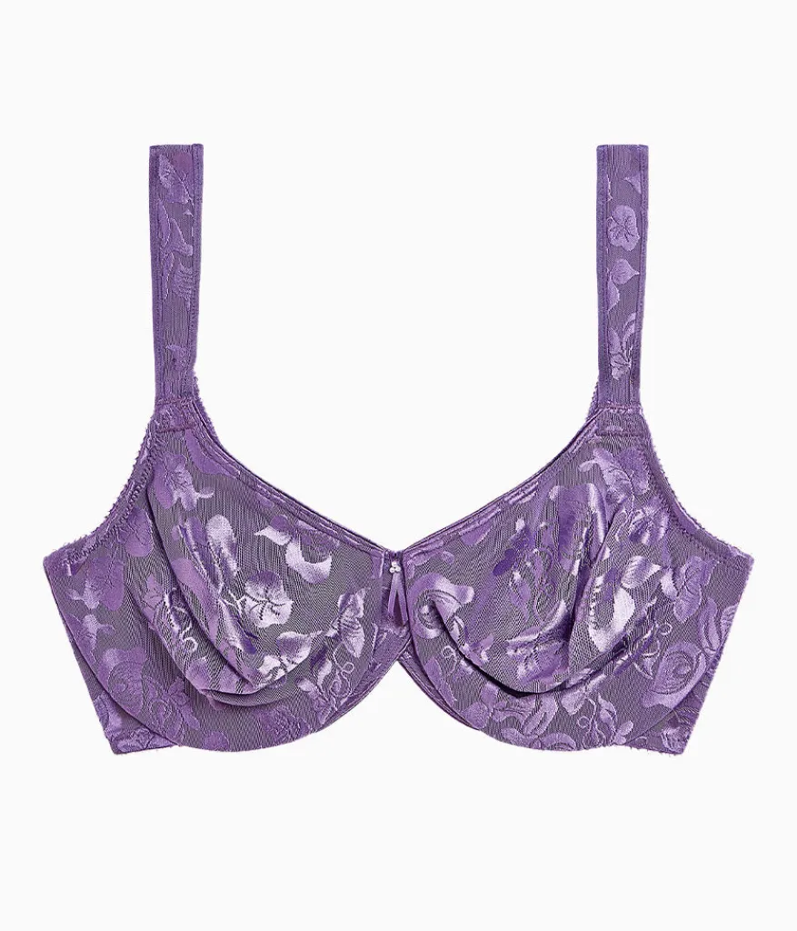 Wacoal Full Figure|Unlined * Awareness Underwire Bra Grape Compote