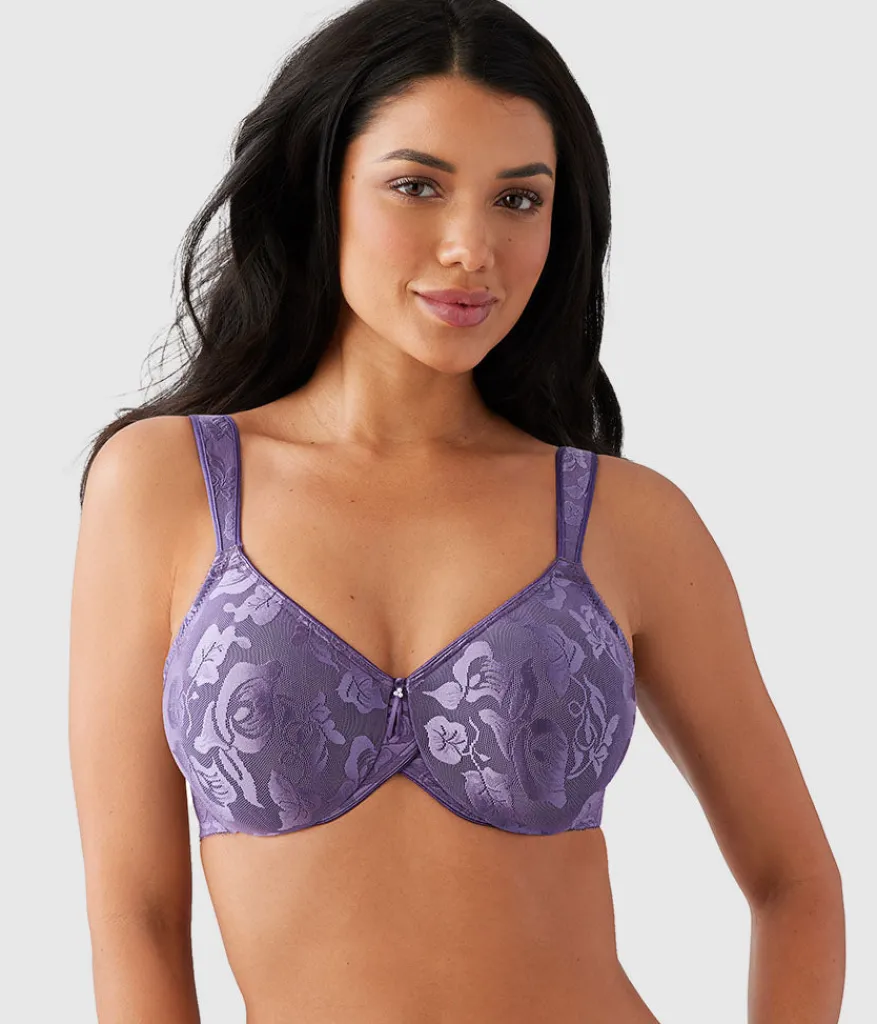 Wacoal Full Figure|Unlined * Awareness Underwire Bra Grape Compote