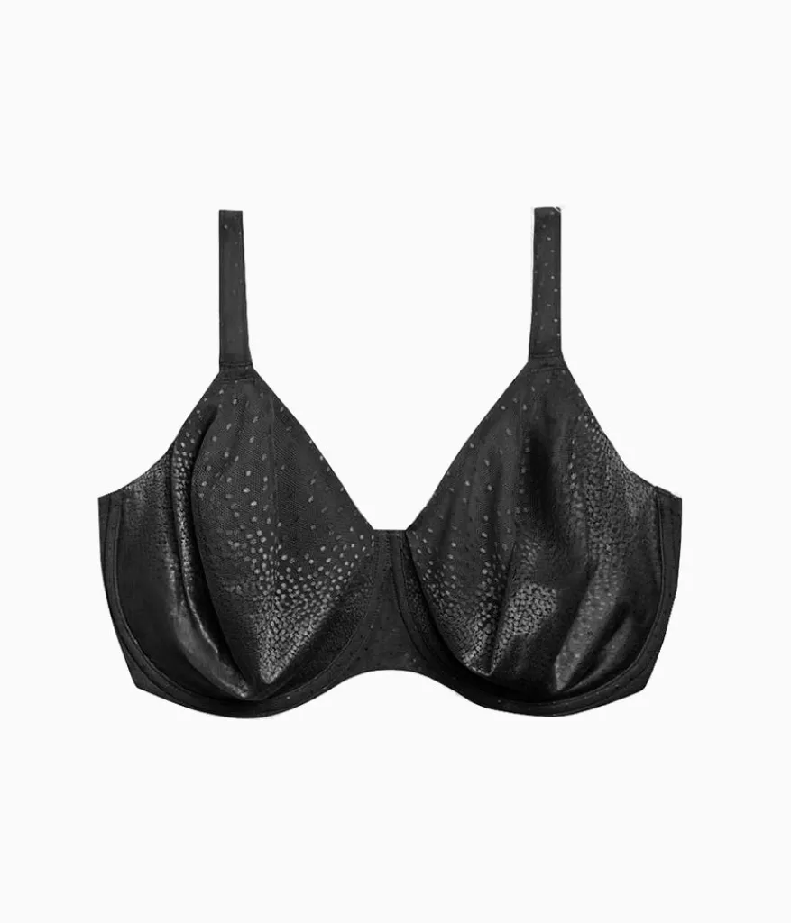 Wacoal Full Figure|Unlined * Back Appeal® H-K Cup Underwire Bra Black