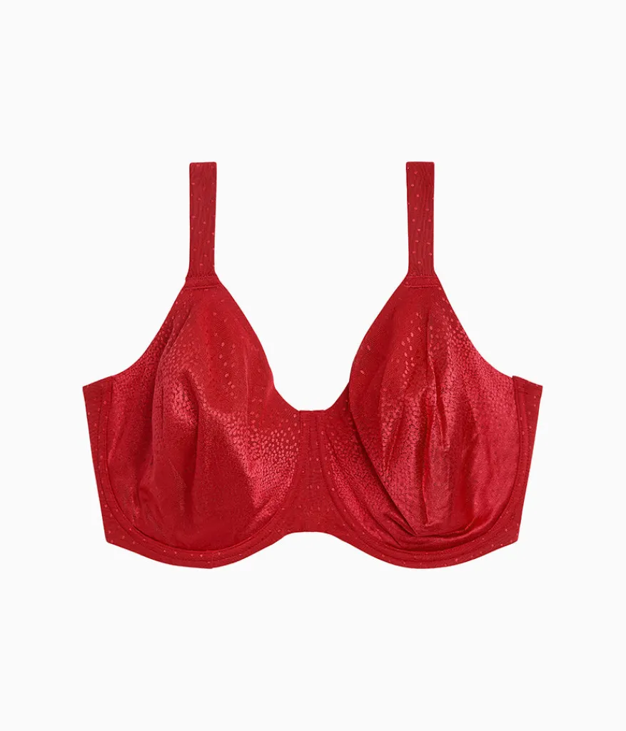 Wacoal Full Figure|Unlined * Back Appeal® H-K Cup Underwire Bra Regina Red