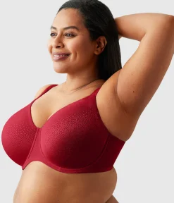 Wacoal Full Figure|Unlined * Back Appeal® H-K Cup Underwire Bra Regina Red