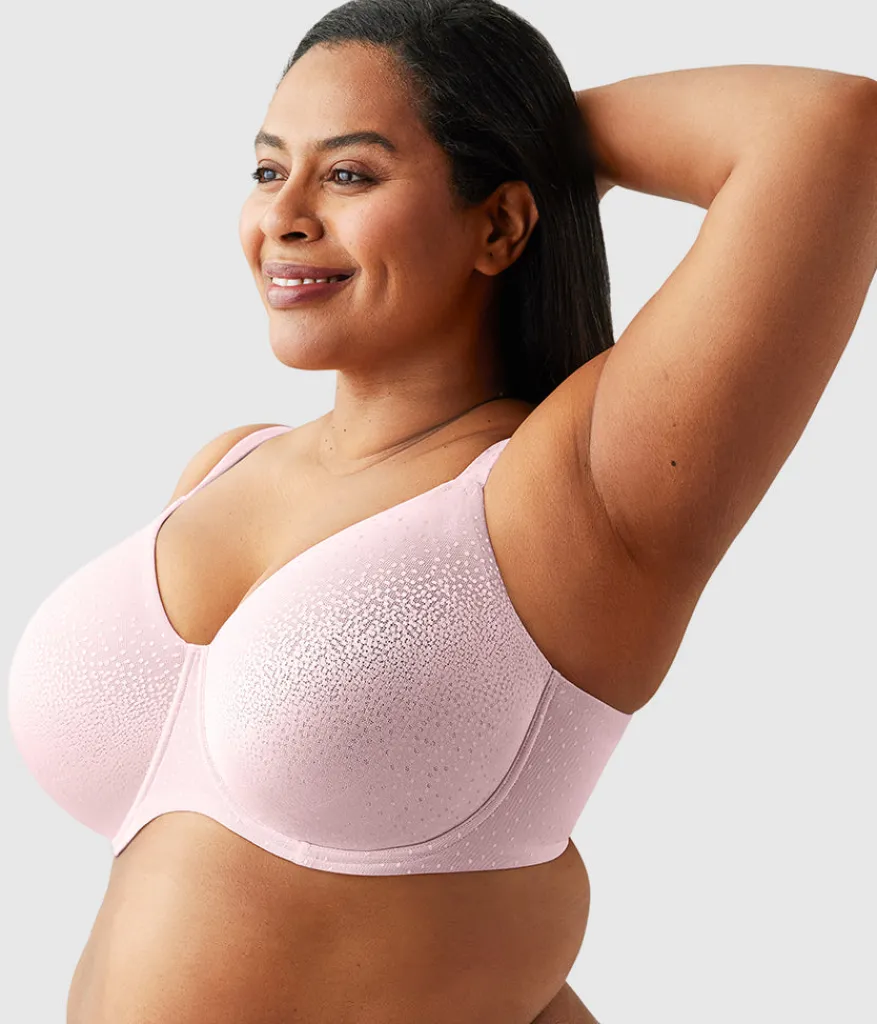 Wacoal Full Figure|Unlined * Back Appeal® H-K Cup Underwire Bra Cradle Pink
