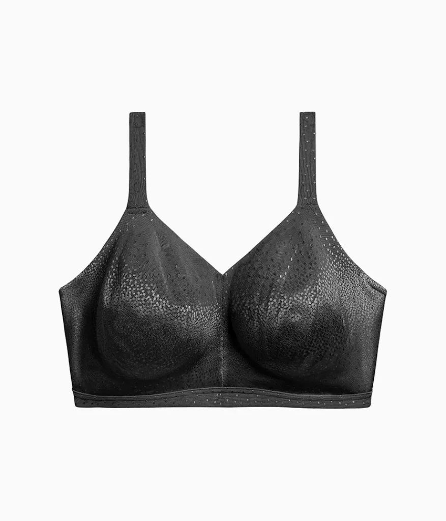 Wacoal Full Figure|Unlined * Back Appeal® H-K Cup Wire Free Bra Black