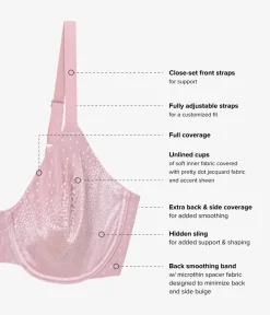 Wacoal Full Figure|Unlined * Back Appeal® Underwire Bra Lilas