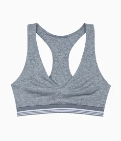Wacoal Bralettes|Unlined * b.active Racerback port Braette Gray Heather