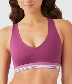 Wacoal Bralettes|Unlined * b.active Racerback port Braette Raspberry Coulis