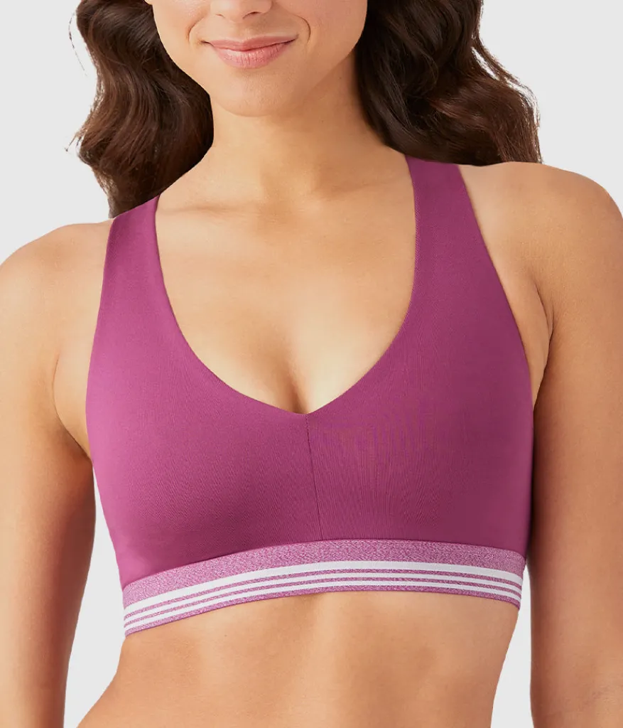 Wacoal Bralettes|Unlined * b.active Racerback port Braette Raspberry Coulis