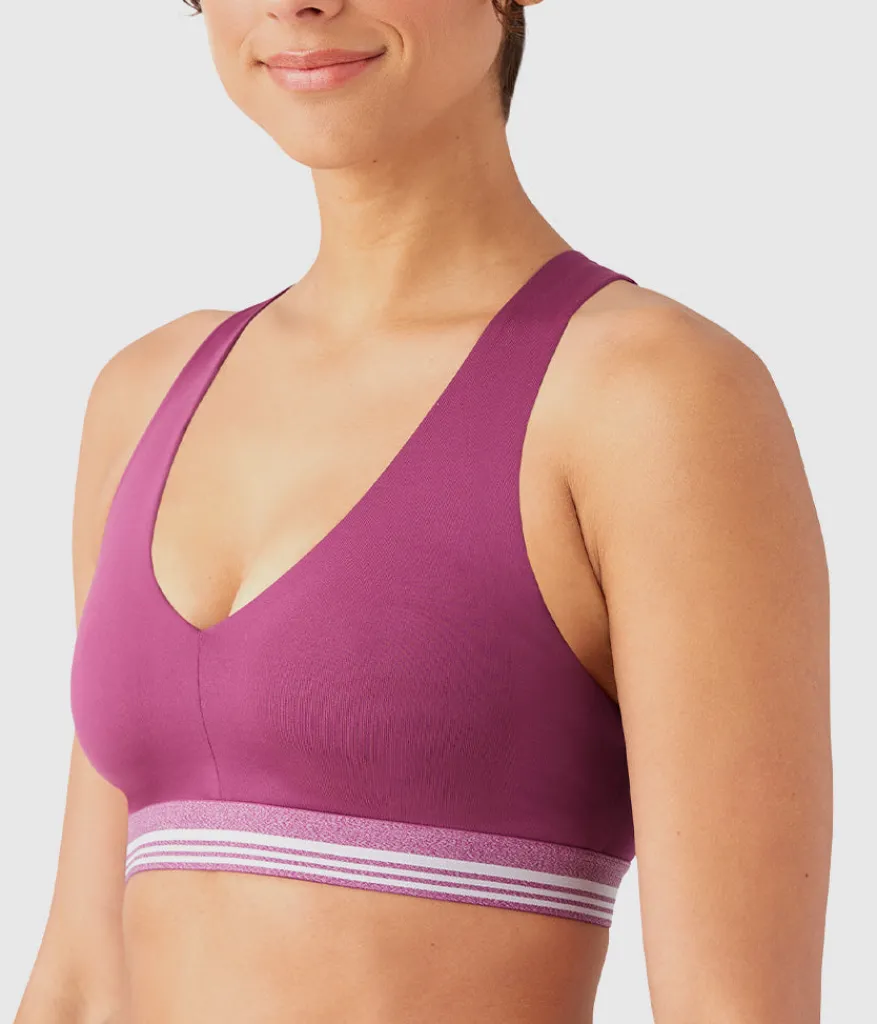 Wacoal Bralettes|Unlined * b.active Racerback port Braette Raspberry Coulis