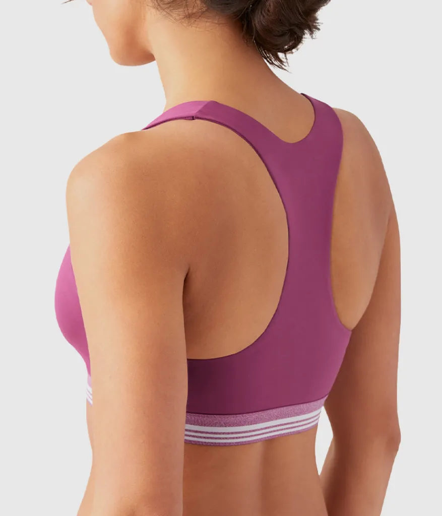 Wacoal Bralettes|Unlined * b.active Racerback port Braette Raspberry Coulis