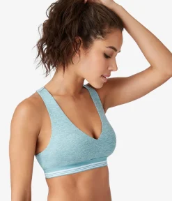 Wacoal Bralettes|Unlined * b.active Racerback port Braette Trellis Heather
