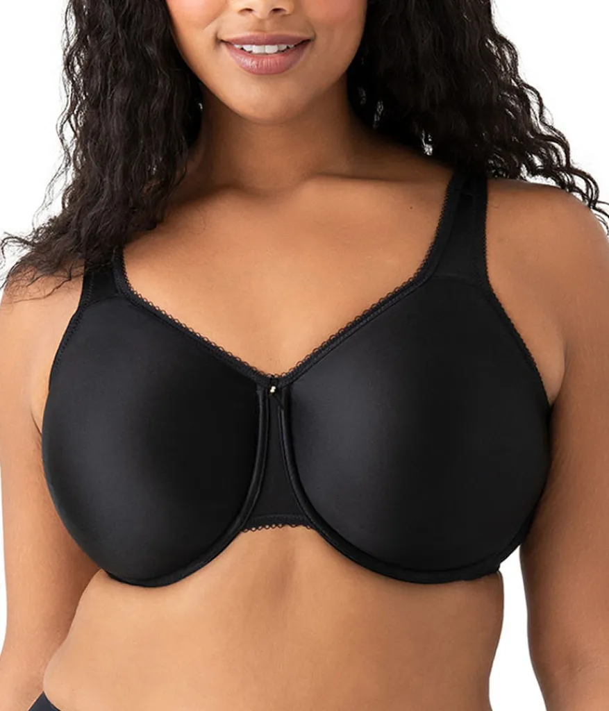 Wacoal Full Figure|Unlined * Basic Beauty Full Figure Seamless Underwire Bra Black