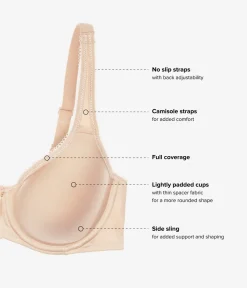 Wacoal Full Figure|T-Shirt * Basic Beauty Spacer Underwire T-Shirt Bra Sand
