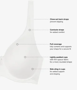 Wacoal Full Figure|T-Shirt * Basic Beauty Spacer Underwire T-Shirt Bra White