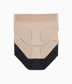 Wacoal Hipster * b.bare Hipter Panty Pack Au Natural/Au Natural/Night