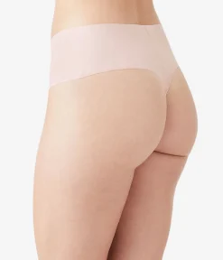 Wacoal Thong * b.bare Hi-Wait Thong Rose Smoke