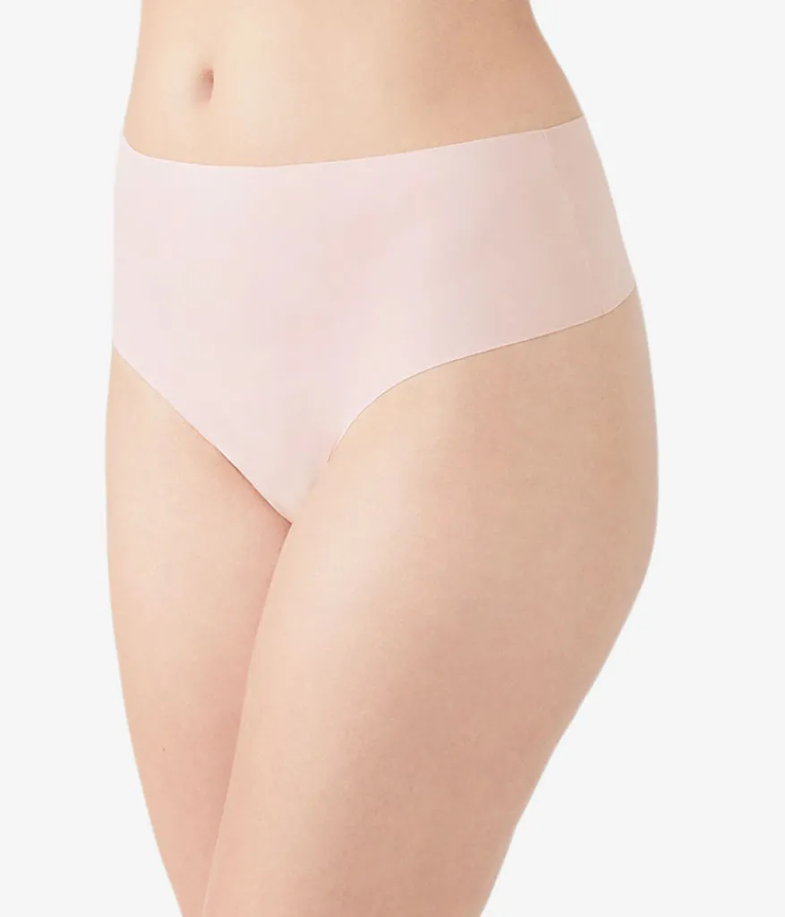 Wacoal Thong * b.bare Hi-Wait Thong Rose Smoke
