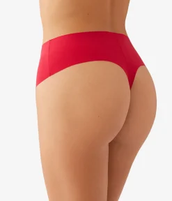 Wacoal Thong * b.bare Hi-Wait Thong Crimson Red