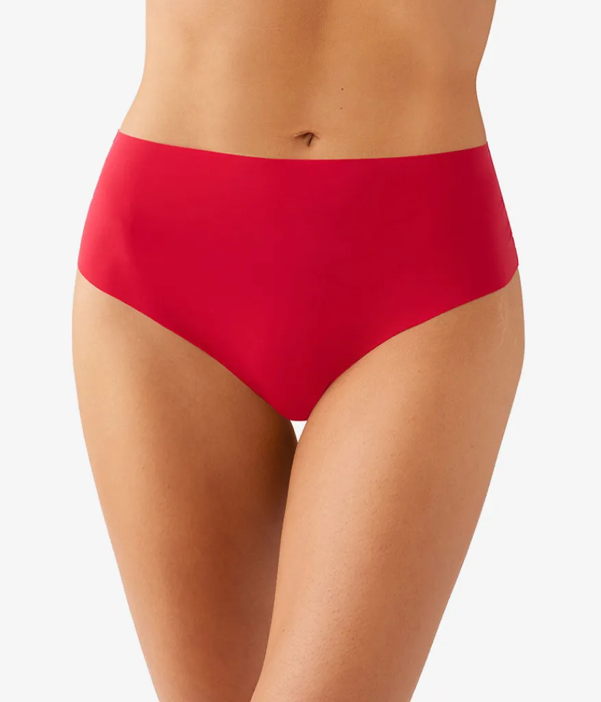 Wacoal Thong * b.bare Hi-Wait Thong Crimson Red