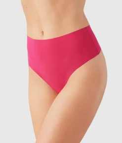 Wacoal Thong * b.bare Hi-Wait Thong Cerise