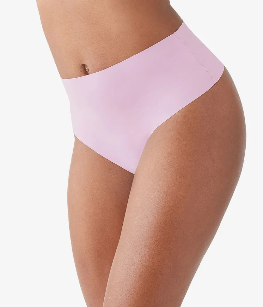 Wacoal Thong * b.bare Hi-Wait Thong Dawn Pink