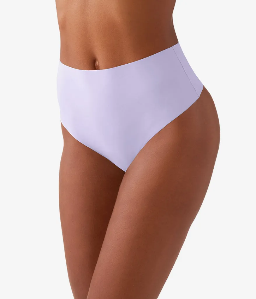 Wacoal Thong * b.bare Hi-Wait Thong Thistle