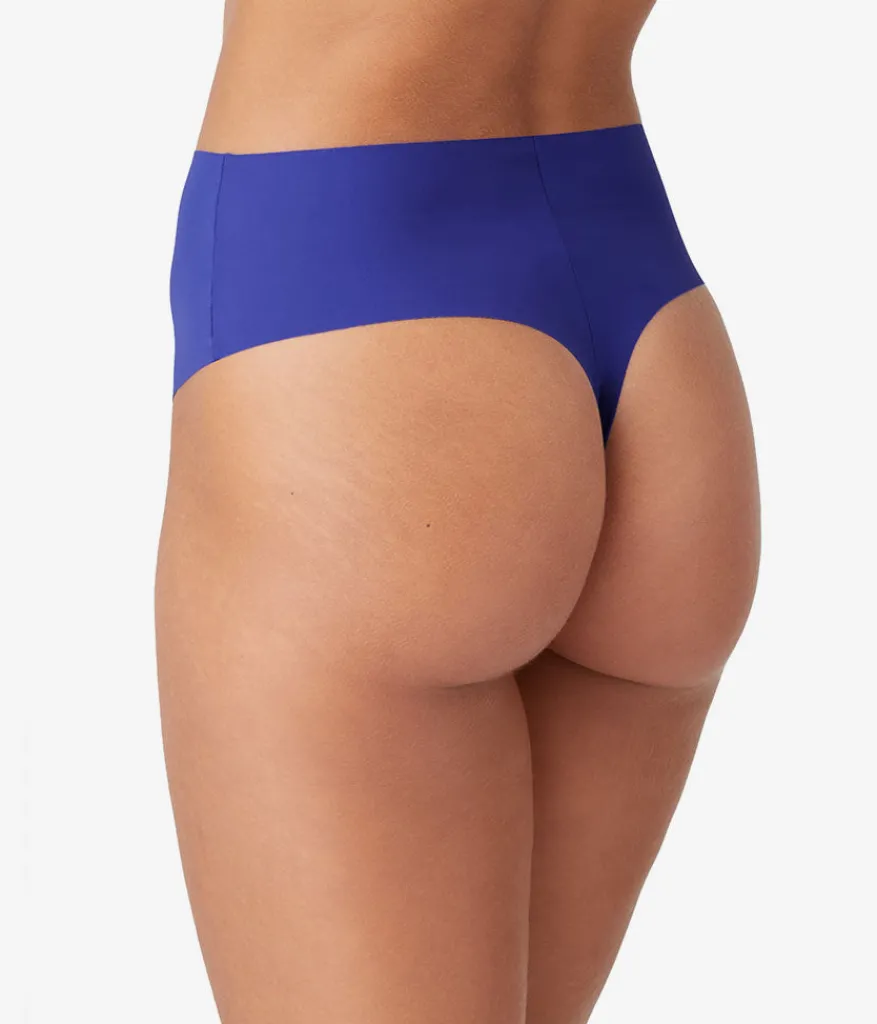 Wacoal Thong * b.bare Hi-Wait Thong Spectrum Blue