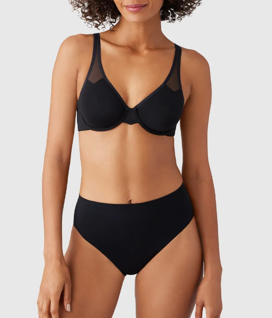 Wacoal Underwire|Racerback/Convertible * Body by 2.0 Underwire Bra Black