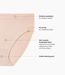Wacoal Hi-Cut|Seamless * B-ooth® Natura Hi-Cut Roebuck