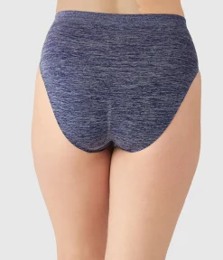 Wacoal Hi-Cut|Seamless * B-ooth® eae Hi-Cut Patriot Blue Heather
