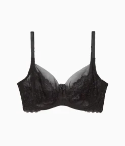 Wacoal Unlined|Lace * Center Stage Underwire Bra Black/Graphite