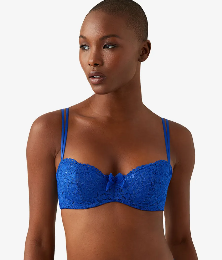 Wacoal Lace|Bras * Ciao Bella Balconette Bra Surf Blue