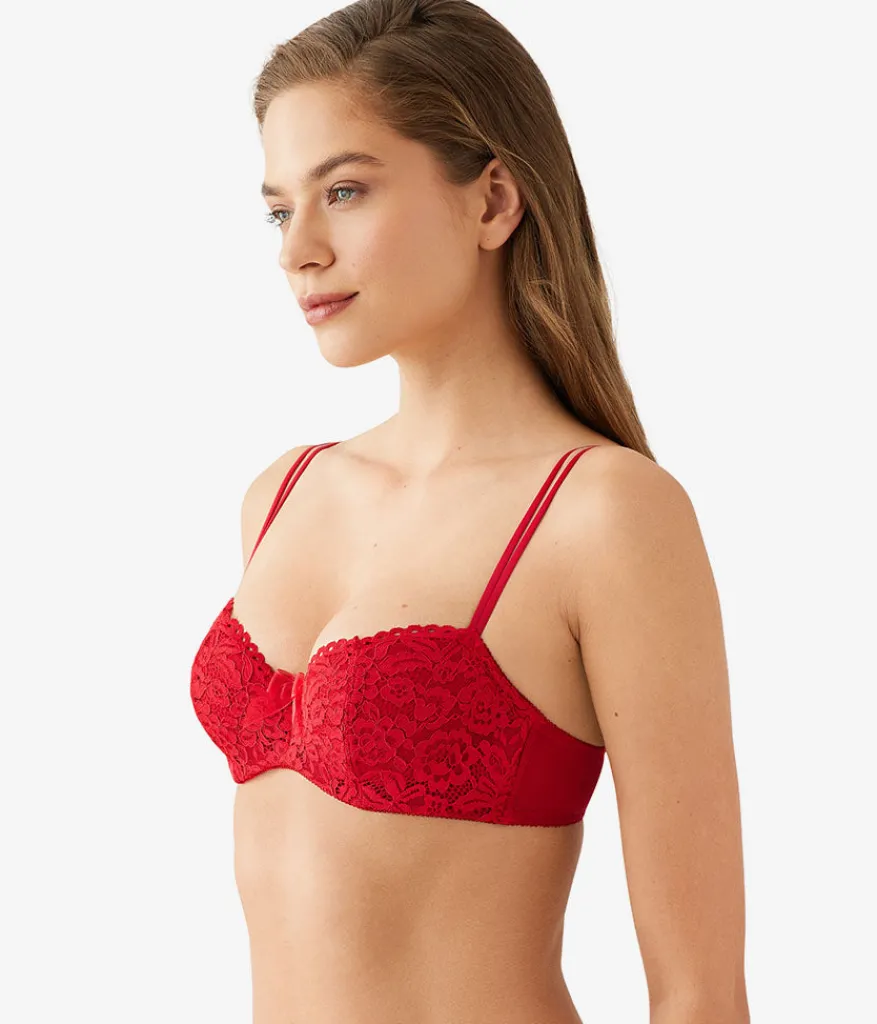 Wacoal Lace|Bras * Ciao Bella Balconette Bra Savvy Red