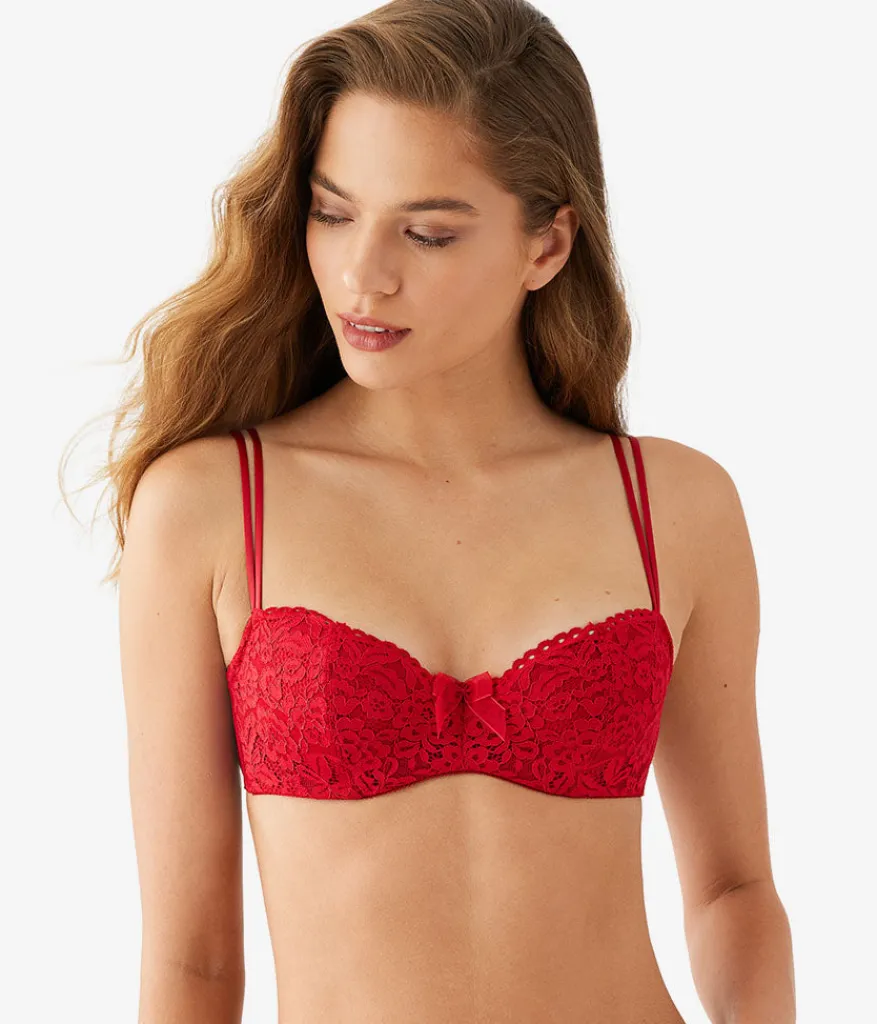 Wacoal Lace|Bras * Ciao Bella Balconette Bra Savvy Red