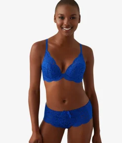 Wacoal Underwire * Ciao Bella Plunge Contour Bra Surf Blue