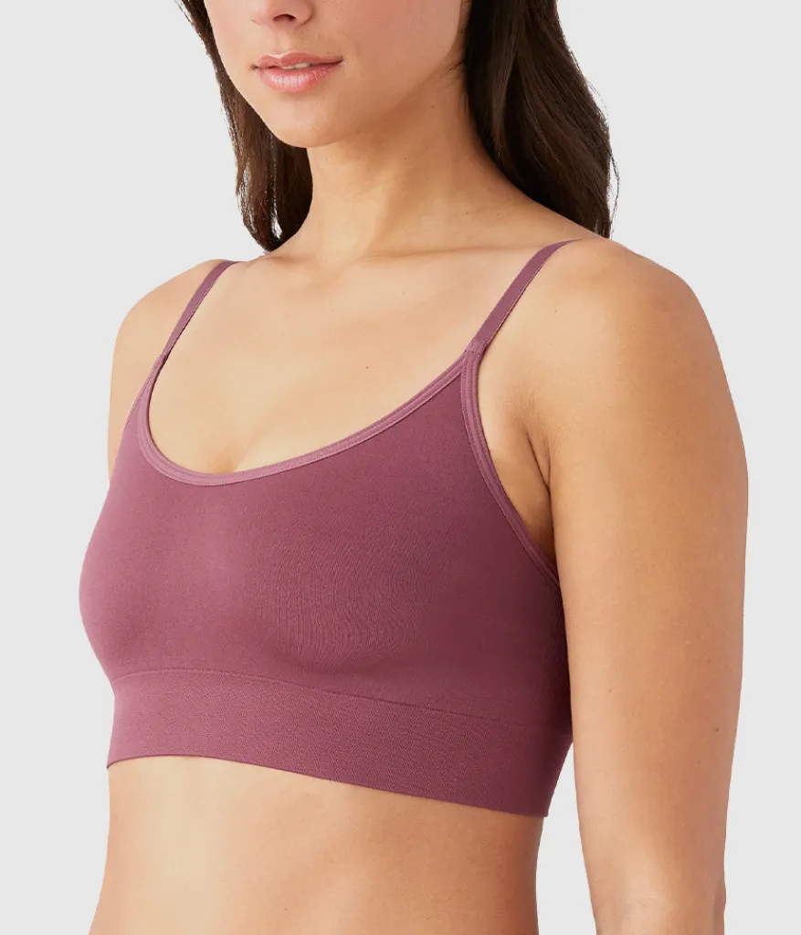 Wacoal Bralettes|Unlined * Cofort Intended Braette Maroon