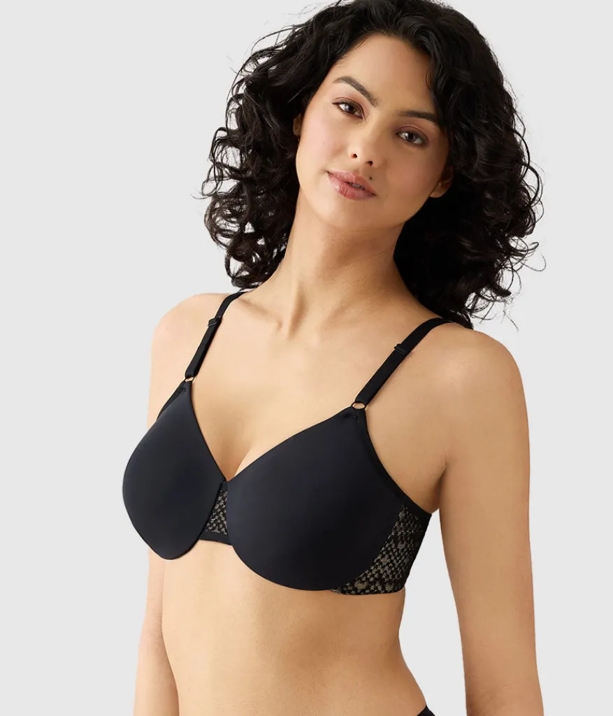 Wacoal Unlined|Seamless * Comfort Within Reach Underwire Bra Black