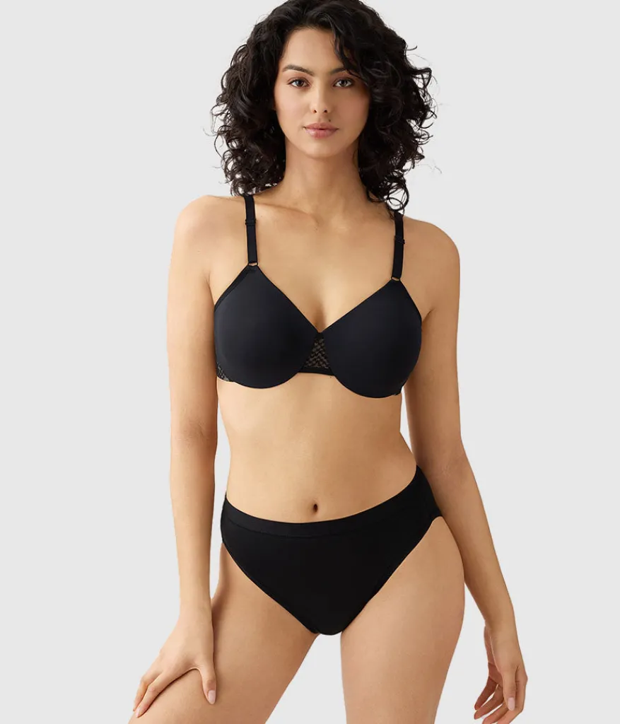 Wacoal Unlined|Seamless * Comfort Within Reach Underwire Bra Black