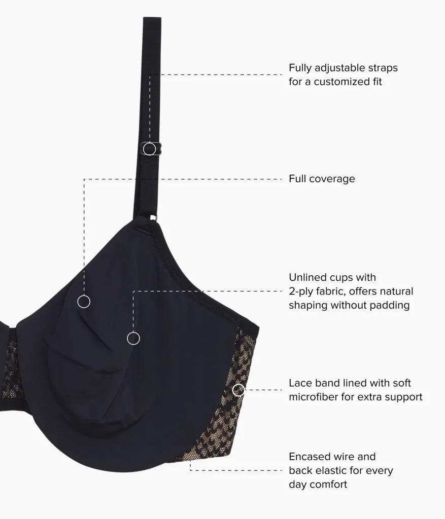 Wacoal Unlined|Seamless * Comfort Within Reach Underwire Bra Black