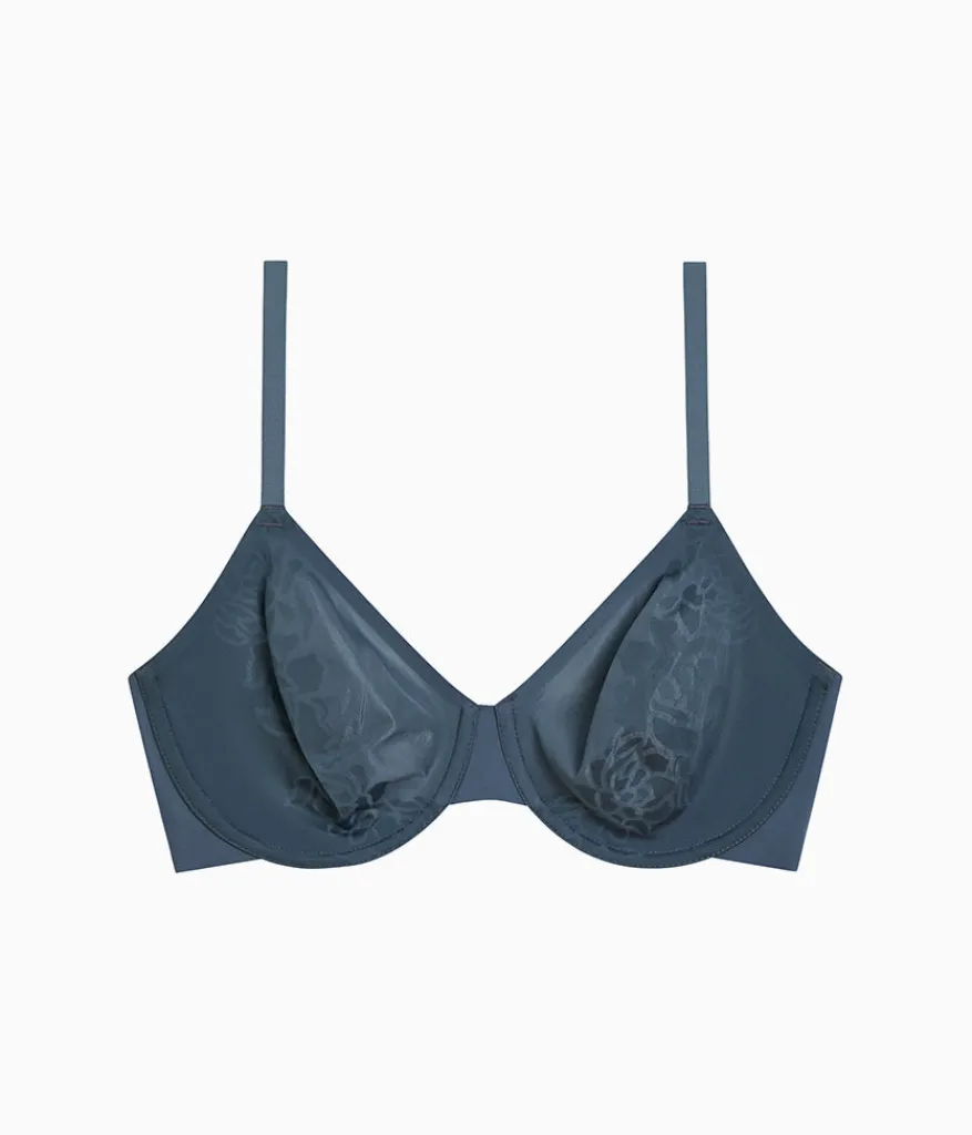 Wacoal Unlined|Seamless * Confidence Boost™ Underwire Bra Dark Slate
