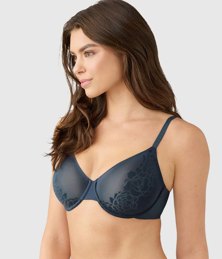 Wacoal Unlined|Seamless * Confidence Boost™ Underwire Bra Dark Slate