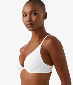Wacoal Underwire|T-Shirt * Cotton To A Tee Plunge T-Shirt Bra White