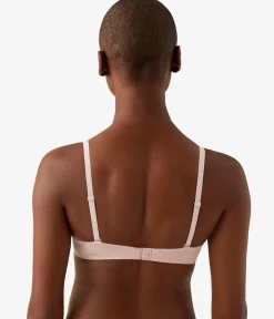 Wacoal Underwire|T-Shirt * Cotton To A Tee Plunge T-Shirt Bra Rose Smoke