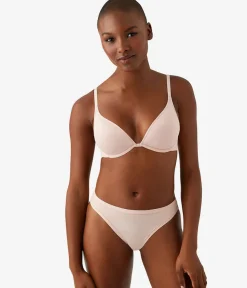 Wacoal Underwire|T-Shirt * Cotton To A Tee Plunge T-Shirt Bra Rose Smoke