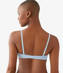 Wacoal Racerback/Convertible|T-Shirt * Cotton To A Tee Plunge T-Shirt Bra Dream Blue