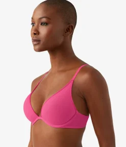 Wacoal Racerback/Convertible|T-Shirt * Cotton To A Tee Plunge T-Shirt Bra Raspberry Sorbet