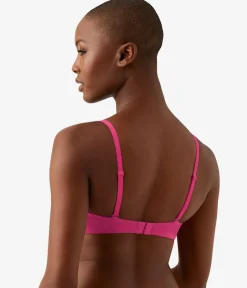 Wacoal Racerback/Convertible|T-Shirt * Cotton To A Tee Plunge T-Shirt Bra Raspberry Sorbet