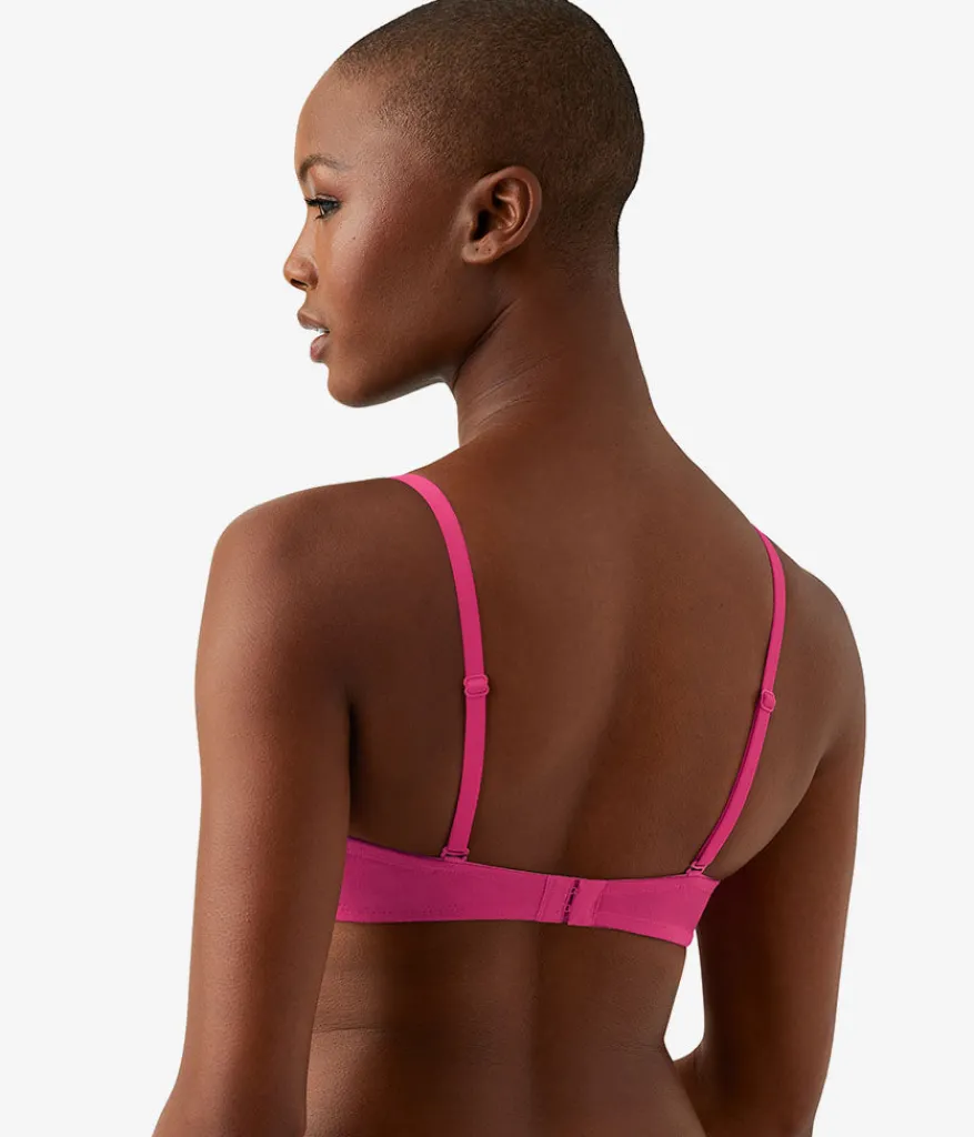 Wacoal Racerback/Convertible|T-Shirt * Cotton To A Tee Plunge T-Shirt Bra Raspberry Sorbet