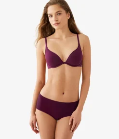 Wacoal Racerback/Convertible|T-Shirt * Cotton To A Tee Plunge T-Shirt Bra Potent Purple