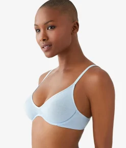 Wacoal Unlined * Cotton To A Tee Scoop Underwire Bra Dream Blue