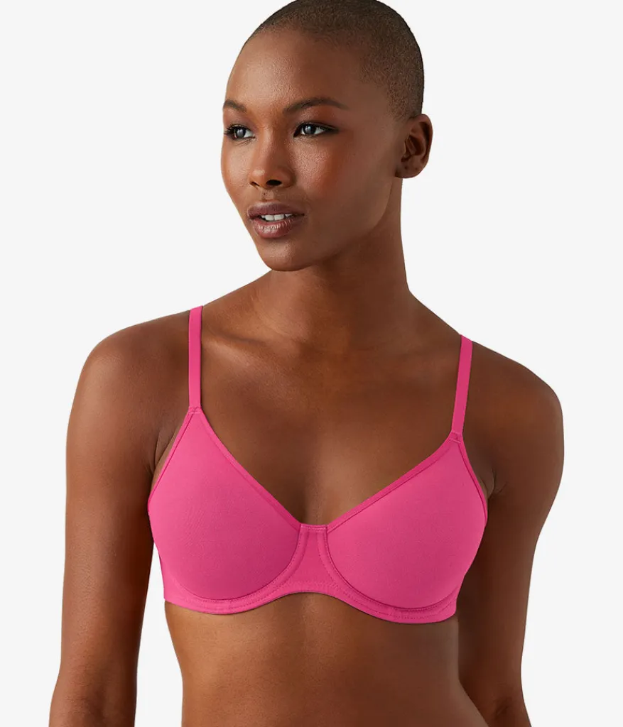Wacoal Unlined * Cotton To A Tee Underwire Bra Raspberry Sorbet
